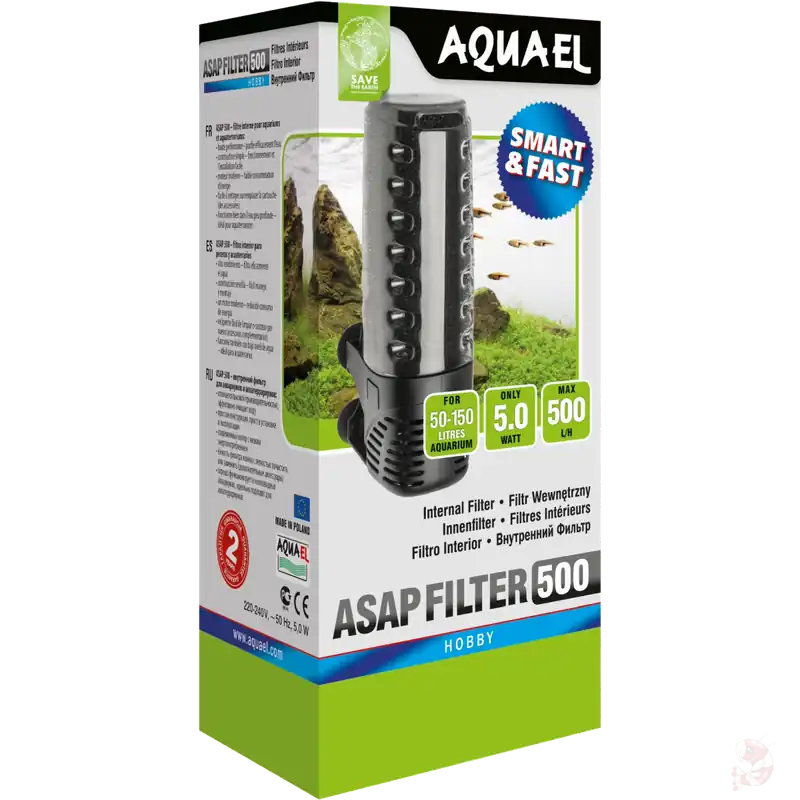 Aquael Filter ASAP 500 | Innenfilter (500 l/h) ASAP 300 - 300l/h Top-Angebot