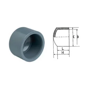 Billig PVC Klebekappe (16 Bar) Ø 40 mm Ø 10 mm