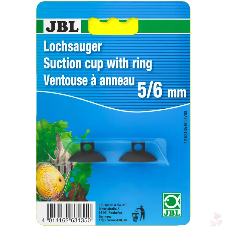 Wochenendangebot JBL Lochsauger 5/6mm, 2 Stück | Saughalter für Thermometer & feine Schläuche