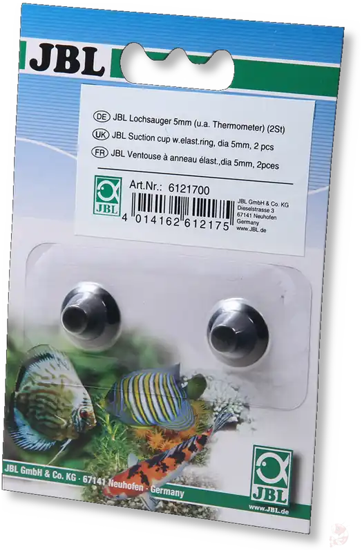 JBL Lochsauger 5 mm, 2 Stück | Saughalter für Thermometer & Sonden Echt