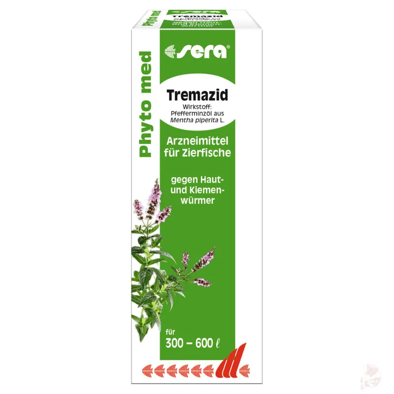 sera Phyto med Tremazid (100 ml) | Pflanzliches Wurmmittel für Fische 30 ml Super-Preis