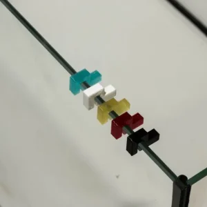 Wochenendangebot U-Line Abdeckscheibe Halter für Wandstärke 3 mm, Deckelstärke 2/3 mm, verschiedene Farben, 4 Stk.