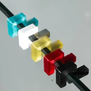 U-Line Abdeckscheibe Halter für Wandstärke 4 mm, Deckelstärke 2/3/4 mm, versch. Farben, 4 Stk. Neue Kollektion