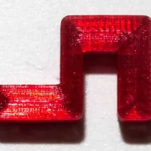 Nur Heute U-Line Abdeckscheibe Halter für Wandstärke 5 mm, Deckelstärke 3 mm, rot transparent, 4 Stk.