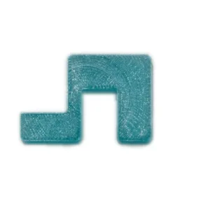 U-Line Abdeckscheibe Halter für Wandstärke 6 mm, Deckelstärke 3 mm, blau transparent, 4 Stk. Neue Ware