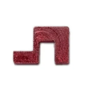 U-Line Abdeckscheibe Halter für Wandstärke 6 mm, Deckelstärke 5 mm, rot transparent, 4 Stk. Neu Im Sortiment