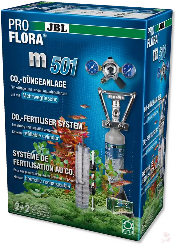 Meistverkauft Abverkauf: JBL Proflora m501 Mehrweg CO2-Anlage (bis 400L)