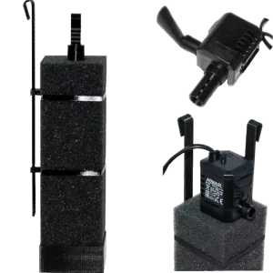 GT HMF Filter - GTSe - mit Haltestangen (GTSe35) - Komplettset mit Pumpe Aquariumhöhe 20 cm Saisonangebot