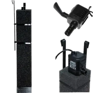 GT HMF Filter - GTSe - mit Haltestangen (GTSe45) - Komplettset mit Pumpe Aquariumhöhe 20 cm Must-Have