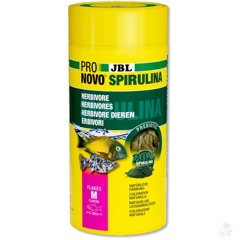 Super-Preis JBL Pronovo Spirulina Flakes M, 1000 ml | Züchterpackung Flockenfutter 100 ml