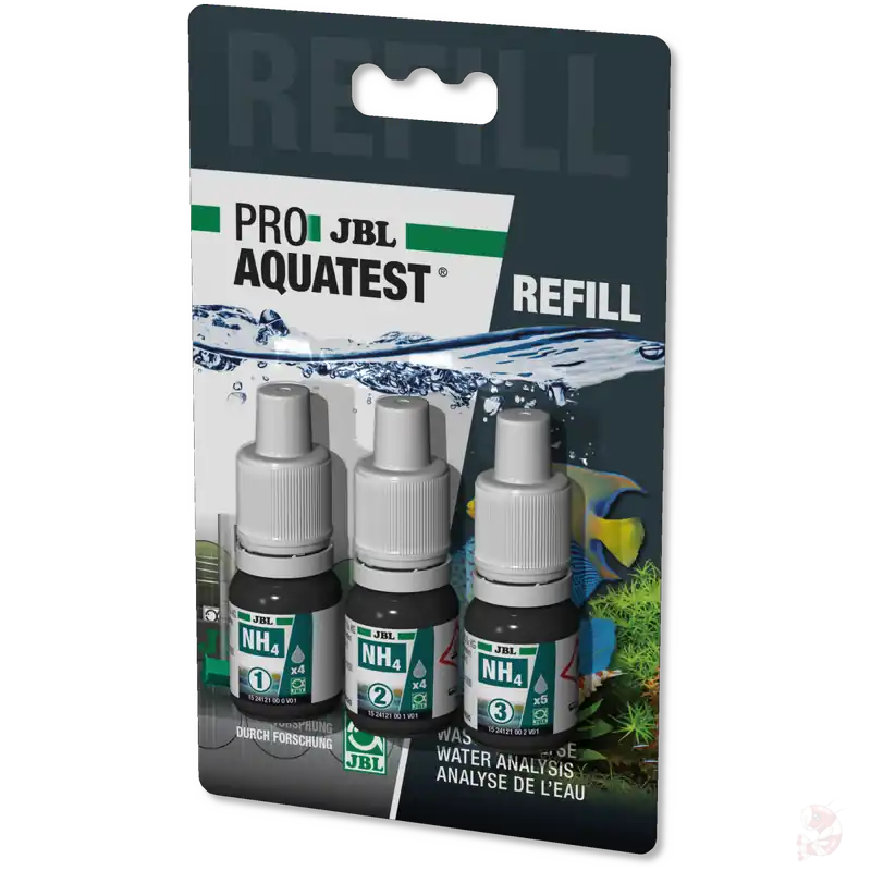 JBL PROAQUATEST NH4 Ammonium Test-Set, Nachfüllpackung Refill Reagens Markenprodukt