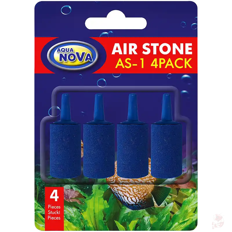 Finale Aktion Aqua Nova Luftausströmer Zylinder 15x25 mm | 4er-Pack für feine Blasen