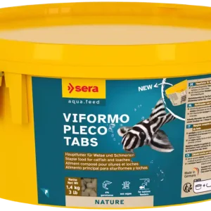 Begrenztes Angebot sera Viformo Pleco Tabs, 2200 ml | Züchterpackung Welsfutter sera Viformo Nature. 50 ml