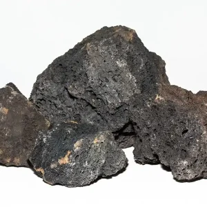 Begrenztes Angebot Schwarze Lava, 1 kg - Größe ca. 7 - 25 cm ca. 4 - 7 cm
