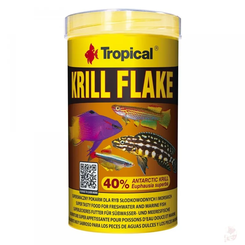 Tropical Krill Flakes, 100 ml | Farbverstärkendes Flockenfutter Krill Flakes. 100 ml Bestpreis