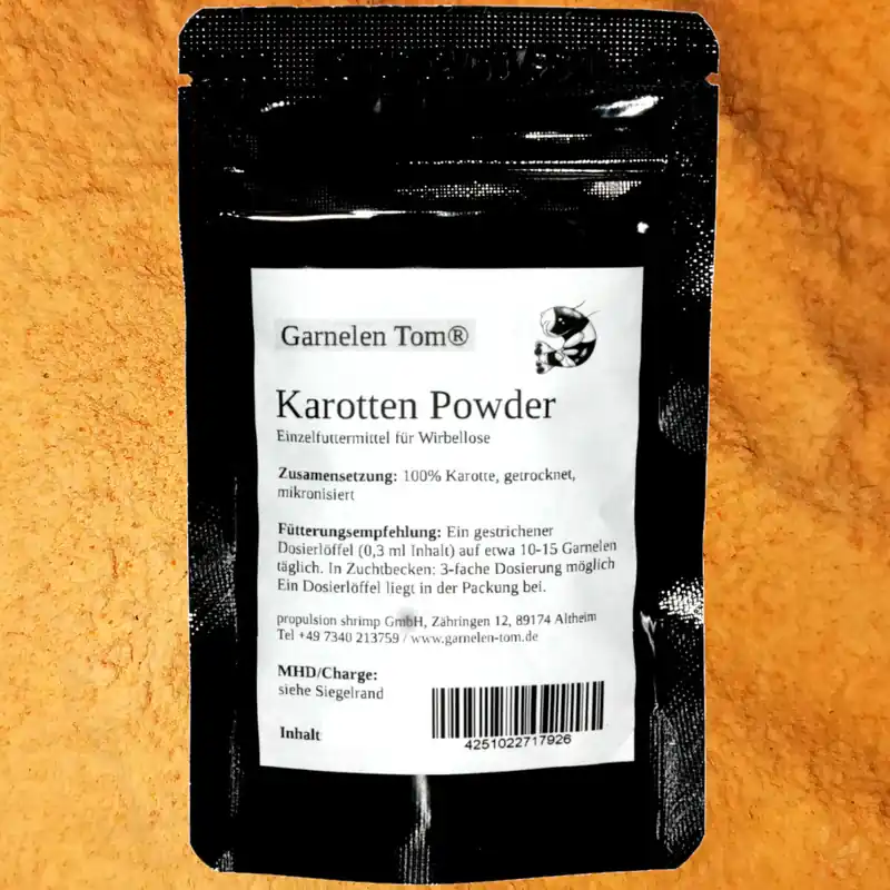 GT Karotten Puder, 100 g | Natürliches Farbfutter & Aufzuchthilfe 35 g Neuheit