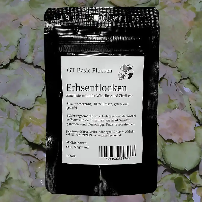 Markenware GT Basic Flocken - Erbsen, 80 g 25 g GT Erbsen Flocken