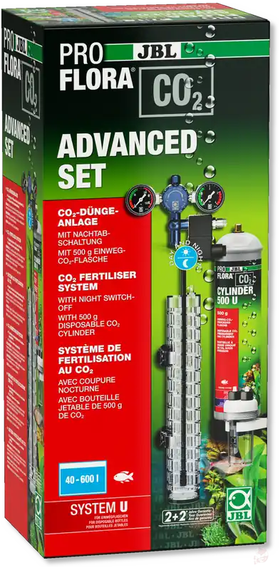Knallerangebot JBL Proflora CO2 Advanced Set U | Einweg CO2-Anlage mit Nachtabschaltung (40-600L)