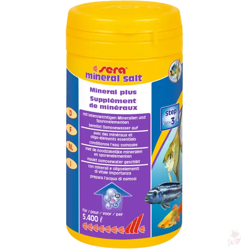 Preiswert sera mineral salt, 270 g | Aufhärtesalz zur reinen GH-Erhöhung 105 g
