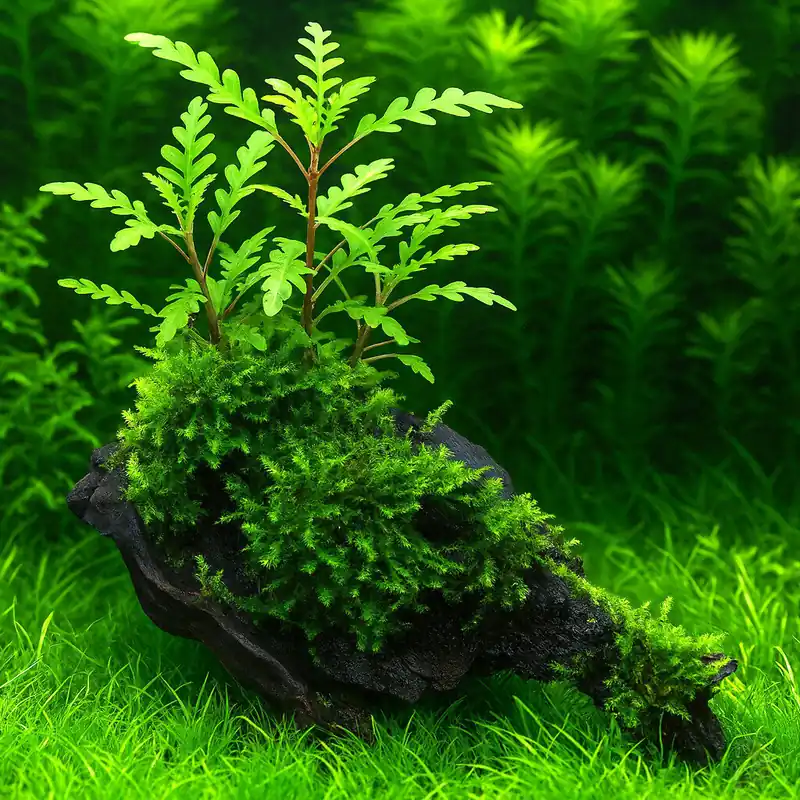 Abverkauf Hygrophila pinnatifida und Moos auf Wurzel