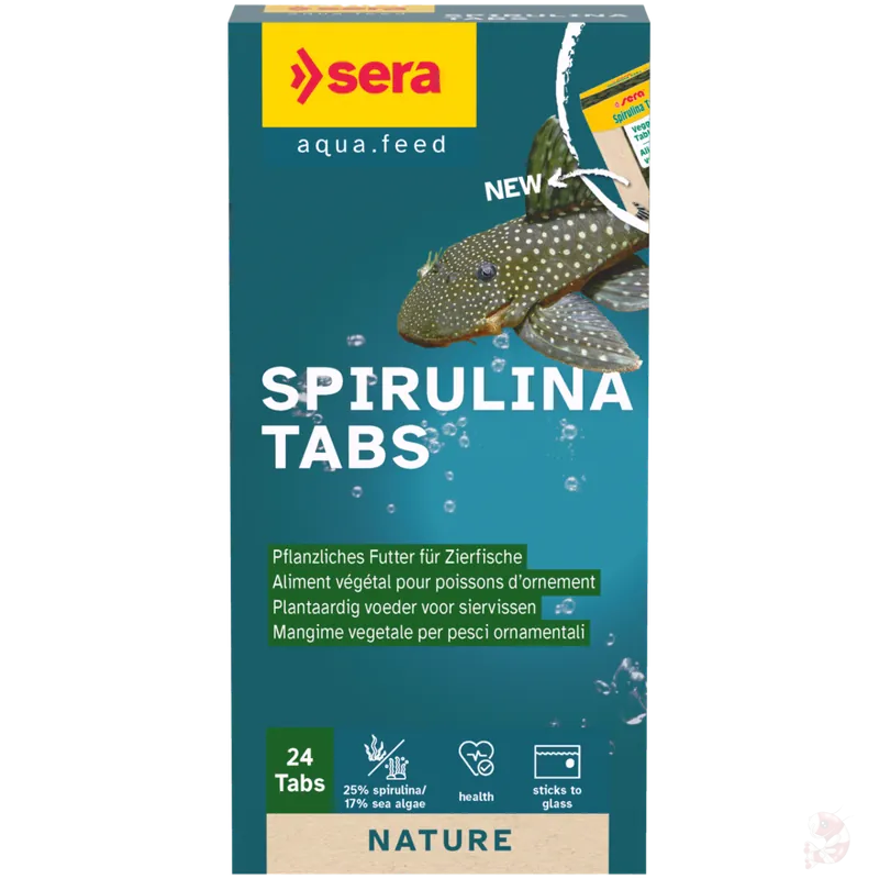 Super-Preis sera Spirulina Tabs, 24 Tabs (16 g) | Pflanzliches Haftfutter Sera Spirulina Tabs Nature. 24 Tabs (16 g)
