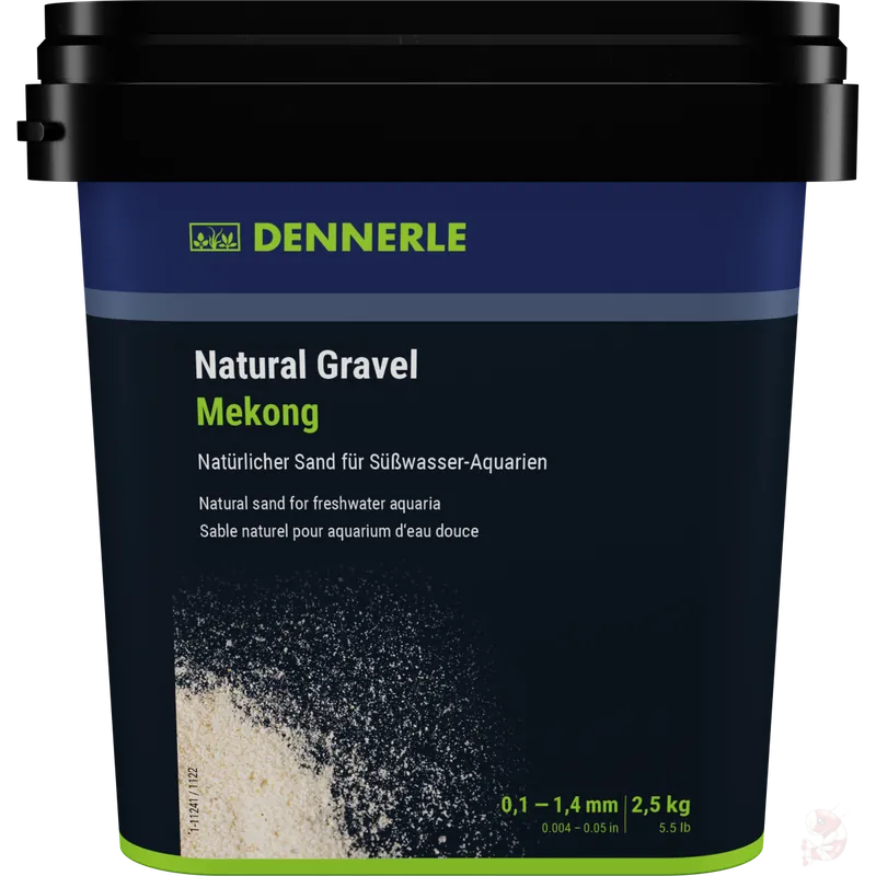 Dennerle Natural Gravel Mekong 0,1-1,4 mm , 2,5 kg 500 g Nur Heute