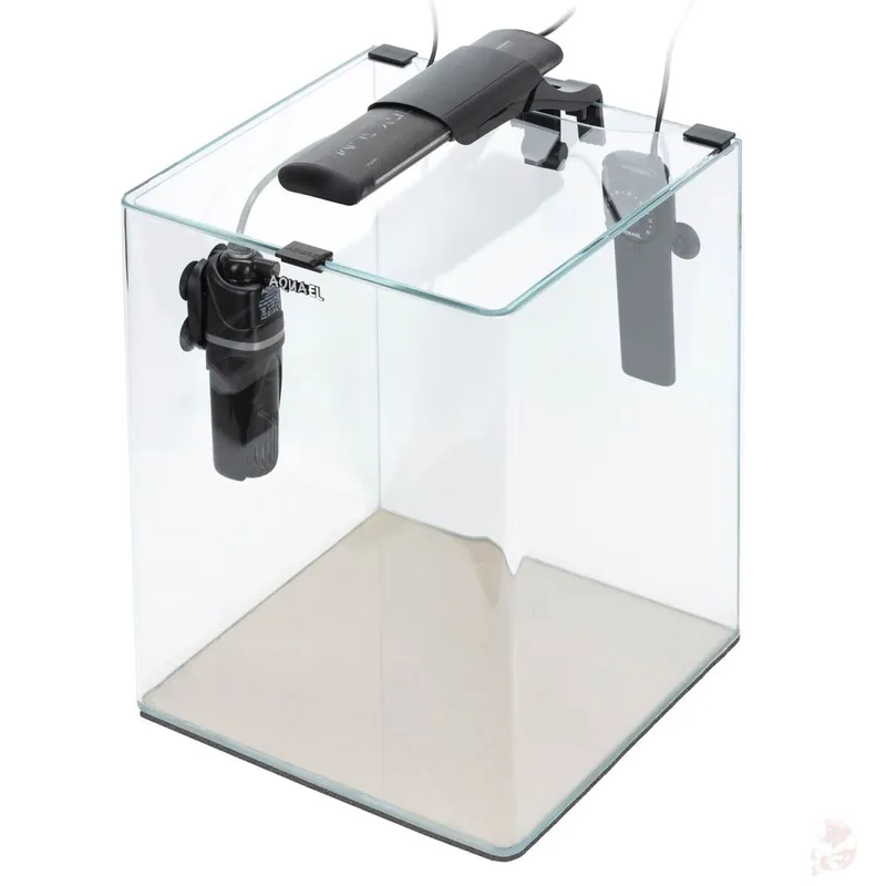 Aquael Optibent Set 20 schwarz - Komplettset 25 x 25 x 30 cm ( L xB x H), 19 Liter Weiß Zertifiziert