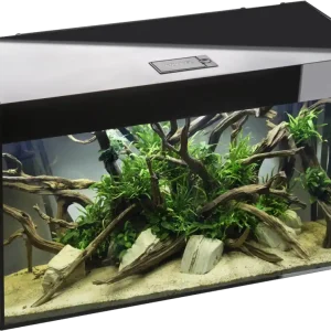 Aquael Aquarienset Glossy 120 Day & Night schwarz | 260 l Aquarium mit LED Glossy 80 schwarz - 125 L - 80 x 35 x 54 cm Solange Der Vorrat Reicht