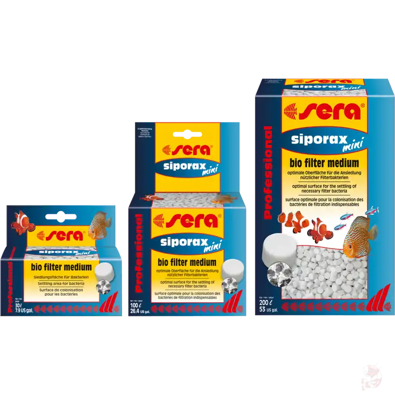Garantierte Lieferung sera siporax mini Professional | biologisches Filtermedium für kleine Aquarien 35 g