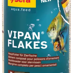 Rabatt sera Vipan Flakes, 1000 ml | Züchterpackung Flockenfutter 100 ml