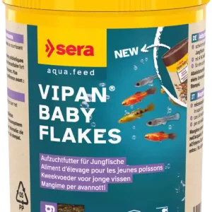 sera Vipan Baby Flakes | Prebiotisches Aufzuchtfutter für Jungfische 50 ml Sonderaktion