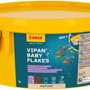 Nur Heute sera Vipan Baby Flakes | Prebiotisches Aufzuchtfutter für Jungfische 2200 ml 50 ml