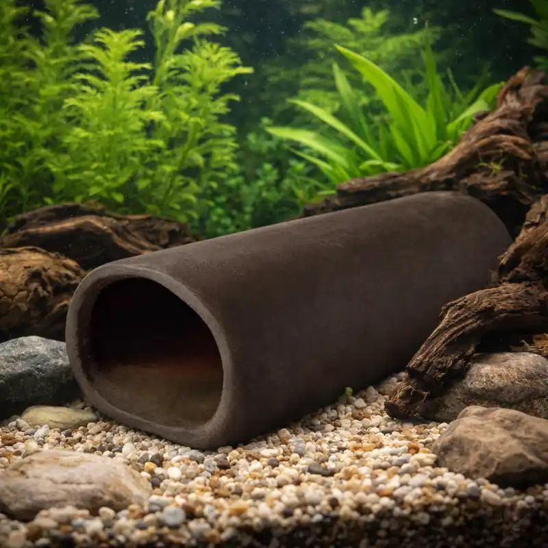 Preisknaller Hobby Catfish Cave braun Größe M | 12 cm Bruthöhle aus Ton für mittlere L-Welse (4 x 5 x 12 cm) Größe S (2.7 x 3.5 x 10 cm)