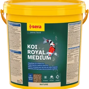 Sera Koi Royal Medium 21 Liter Eimer Teichfutter Fische Teich Koi Goldfische Neue Ware