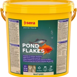 Saisonangebot Sera Pond Flakes 10 Liter Eimer Flockenfutter Teichfutter Fischfutter Goldfische