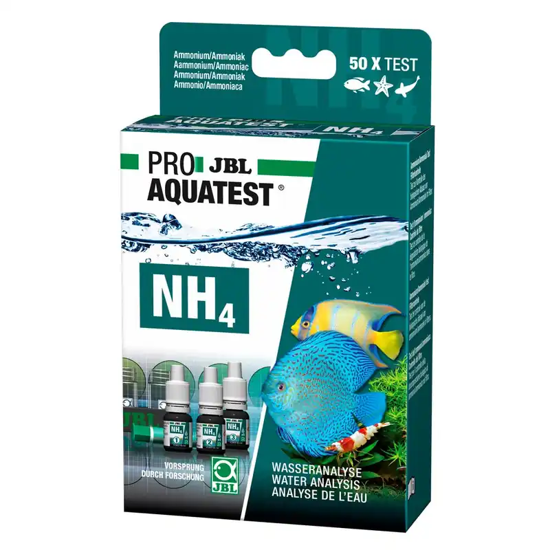 JBL NH4 Ammonium Test Ammonium-/Ammoniakgehalt Süß-/Meerwasser-Aquarium & Teich Beliebt