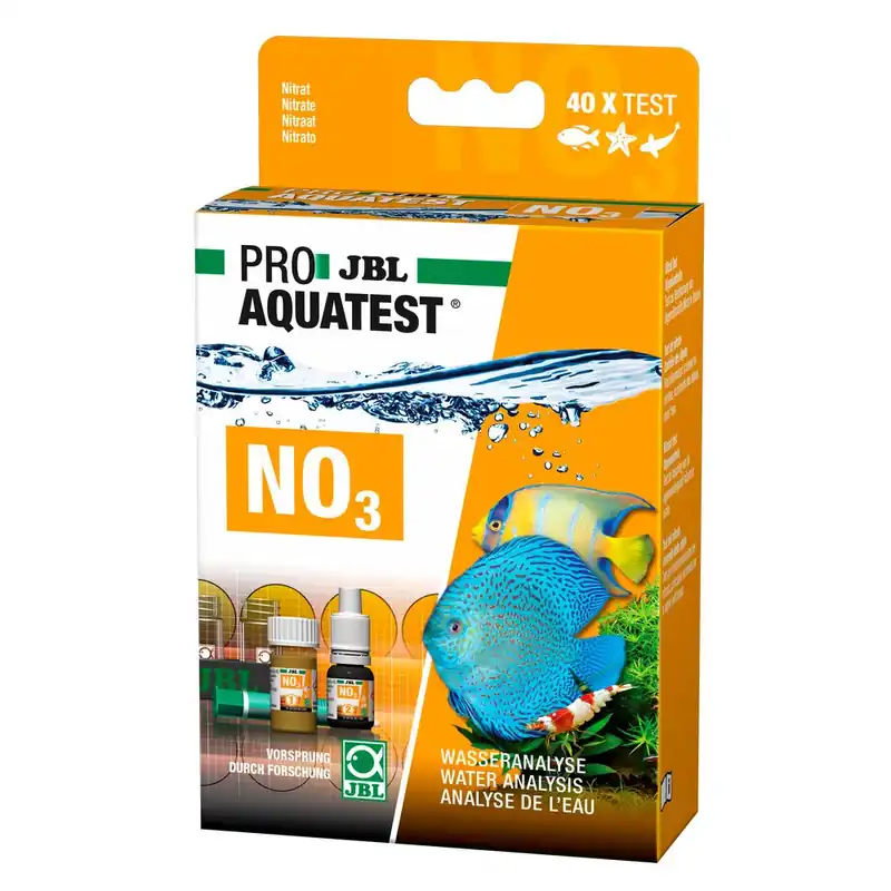 Markenware JBL NO3 Nitrat Test Schnelltest Nitratgehalt in Süß-/Meerwasser-Aquarium & Teich