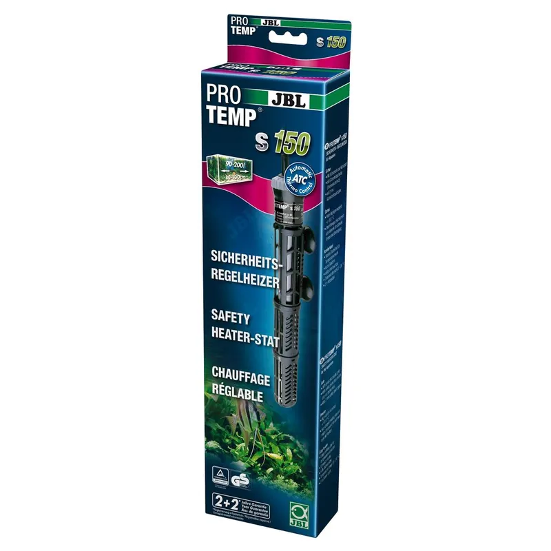 JBL ProTemp S 150 - Aquarienheizung 150W Sicherheits-Regelheizer + Schutzkorb Top-Seller