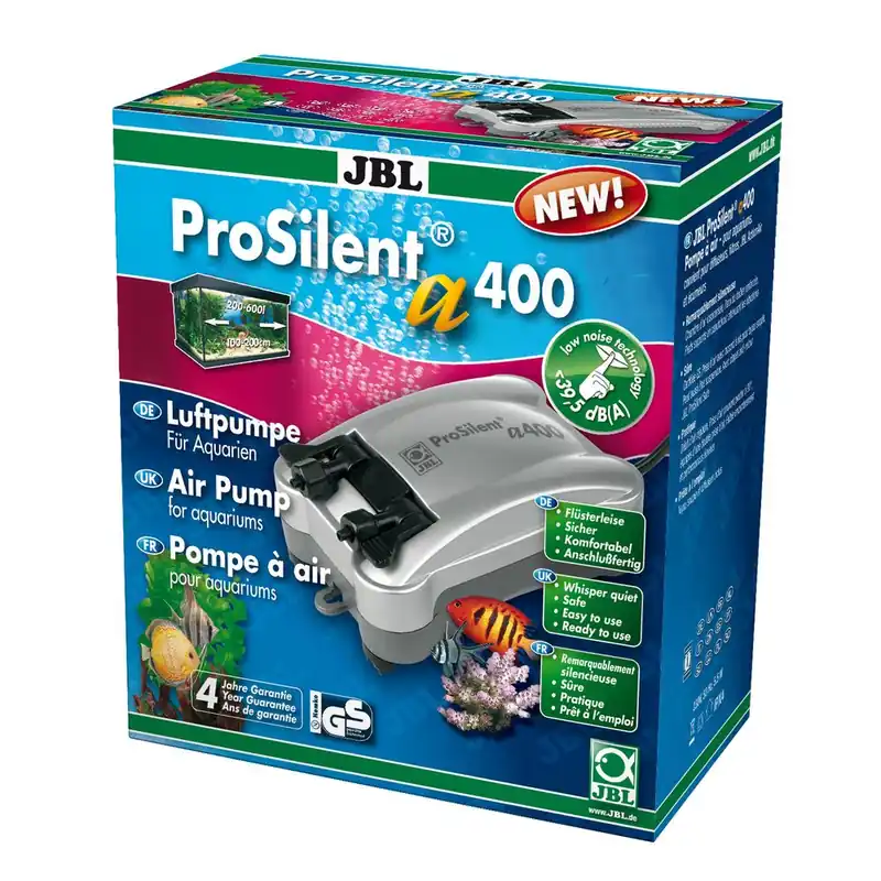 JBL ProSilent a400 - Luftpumpe für Süß- und Meerwasser-Aquarien von 200 - 600 l Must-Have