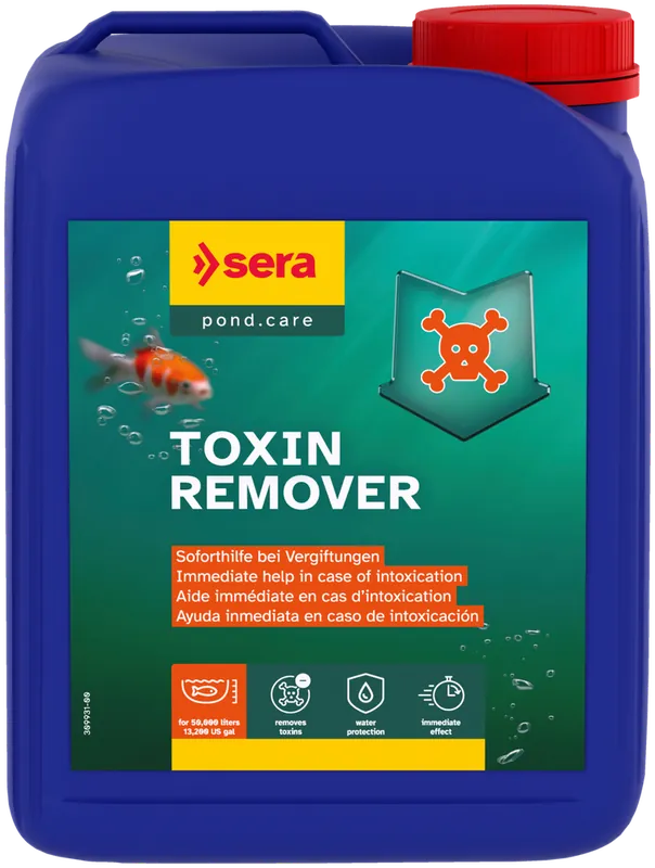 Sera Pond Toxin Remover 2,5 Liter Wasserwerte optimieren Gartenteich Pflegen Abverkauf