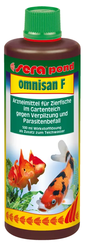 Jetzt Bestellen Sera pond omnisan F 500ml Arzneimittel Pilzerkrankung Gartenteich Pflegen