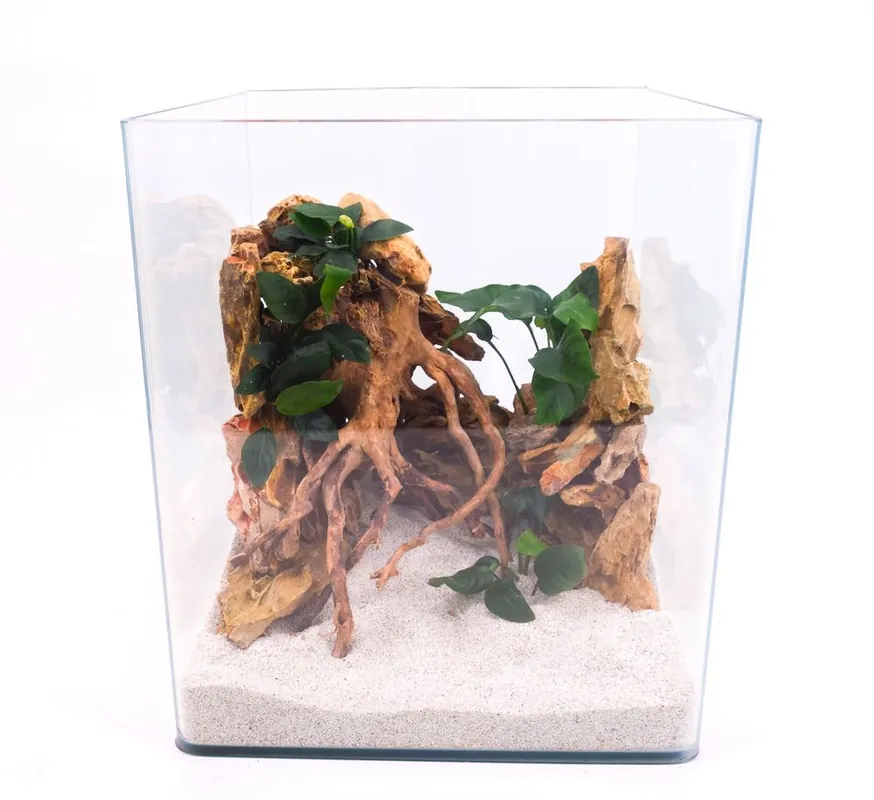 Expressversand Nanotank 30 Aquarium mit Abdeckung und Unterlage