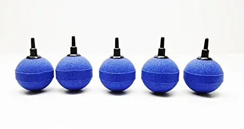 Ausverkauf 5 blaue Luftausströmer Kugeln in der Größe 5cm
