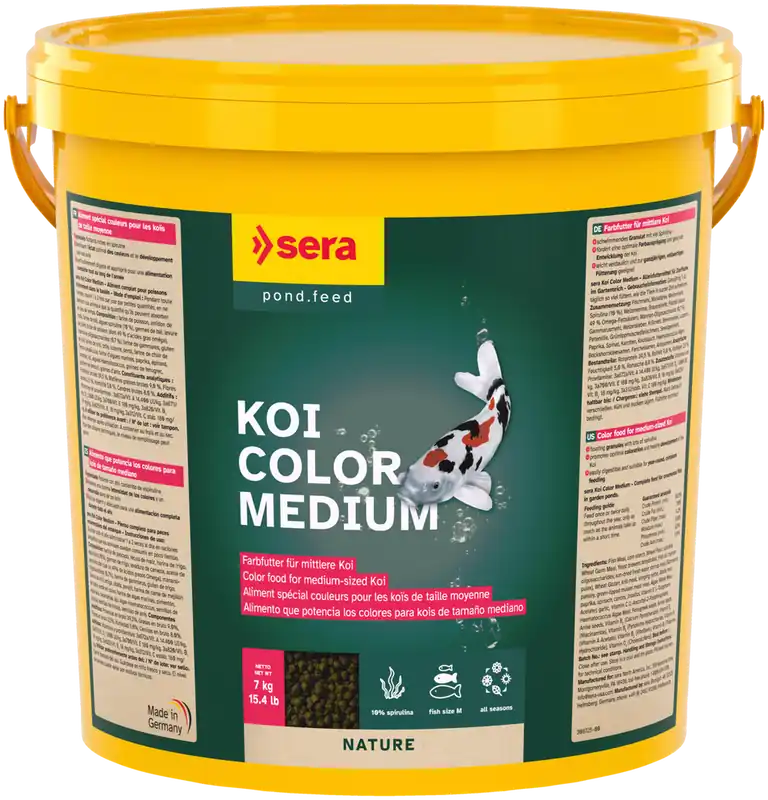 Sera Koi Color Medium 21 Liter Eimer Teichfutter Fischfutter Sticks Goldfische Jetzt Bestellen