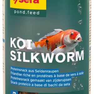 Abverkauf Sera Koi Silkworm 1 Liter 100% Seidenraupen als natürlicher Leckerbissen