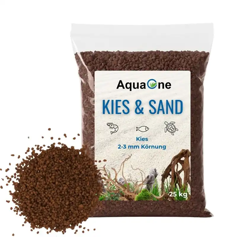 25 Kg braunen Quarzkies "Premium Qualität" 2-3 mm Bodengrund Aquarium Kies Begrenztes Angebot