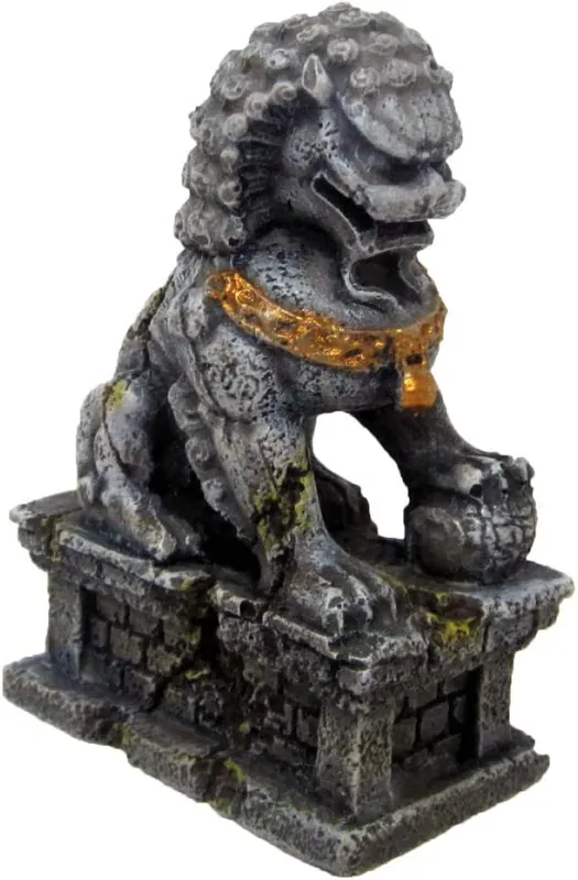 Amtra Chinesische Guardian Lion S Aquarium-Deko Echt