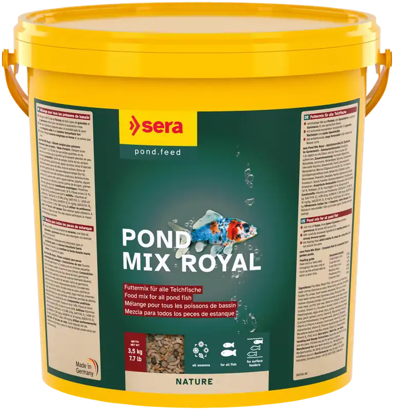 Sera Pond Mix Royal 21 Liter Eimer Futter Perlets Teichfutter Fischfutter Teich Sale