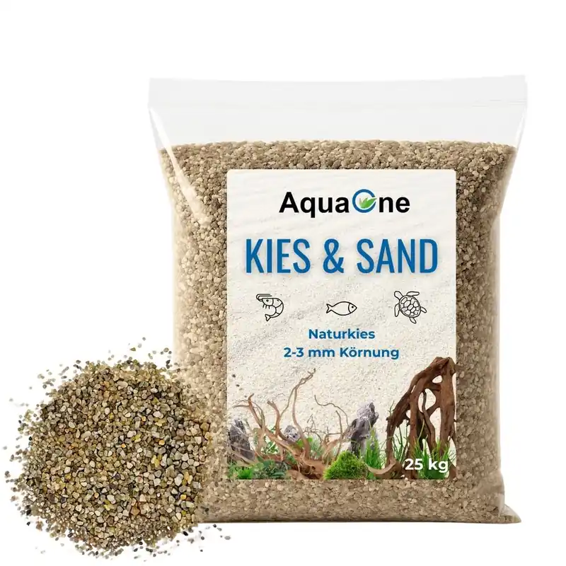 25 Kg Naturkies beige mittel "Premium Qualität" 1-2 mm Bodengrund Aquarium Wochenendangebot