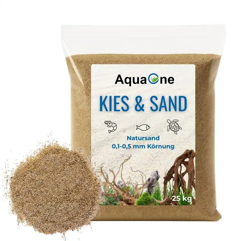 25 Kg bernstein Aquariumsand "Premium Qualität" 0,1-0,5 mm Bodengrund Aquarium Sand Schneller Versand